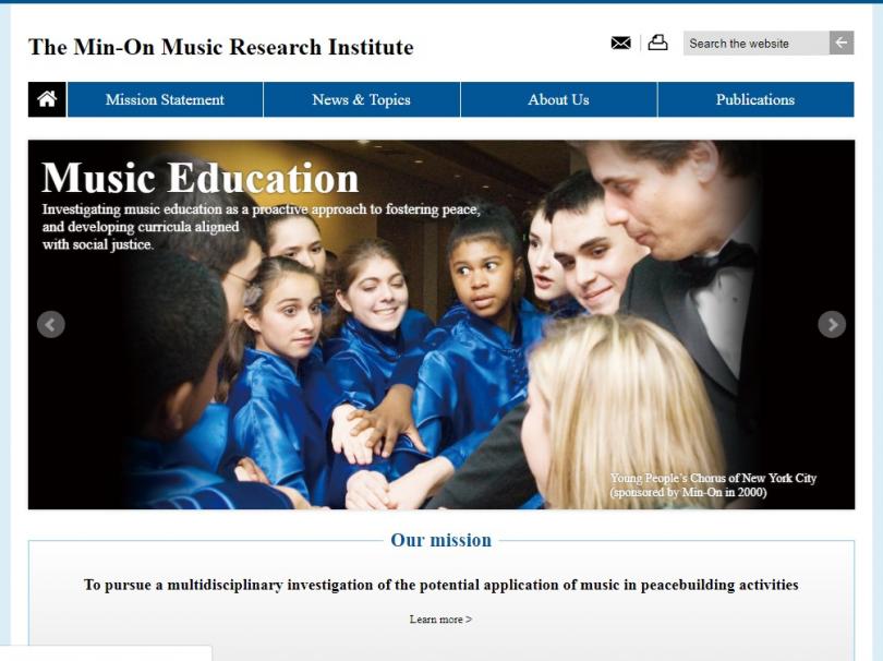 民音研究所】民音音楽研究所公式サイトを公開しました（英語）｜NEWS