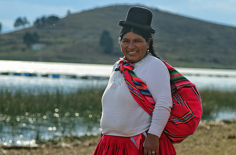 ボリビアの女性