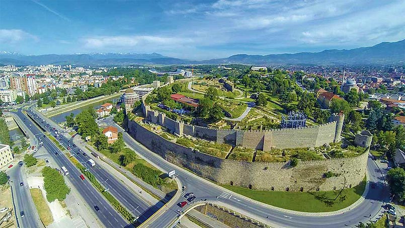 北マケドニアの首都スコピエ